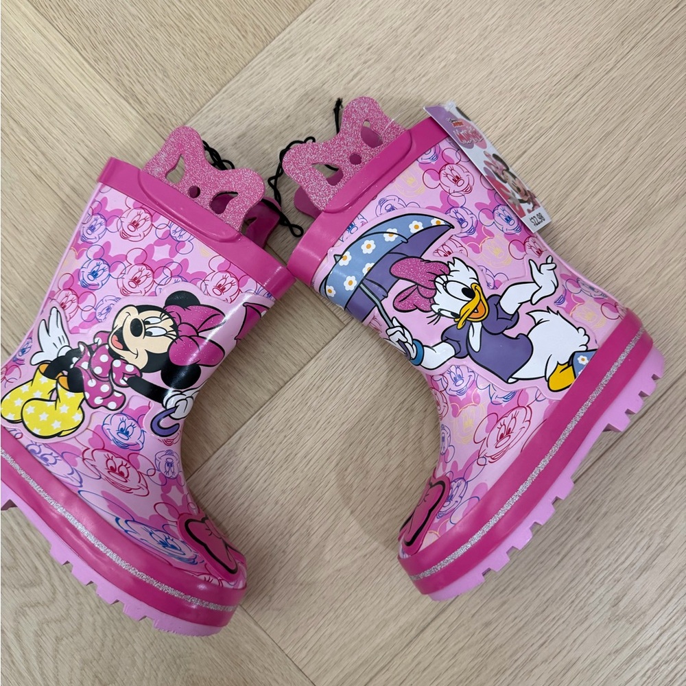 Pink Disney Character Rain Boots